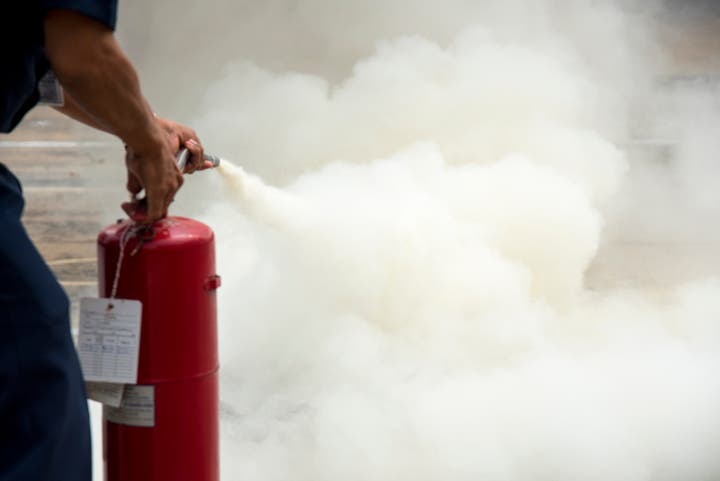 How to Clean Fire Extinguisher Residue