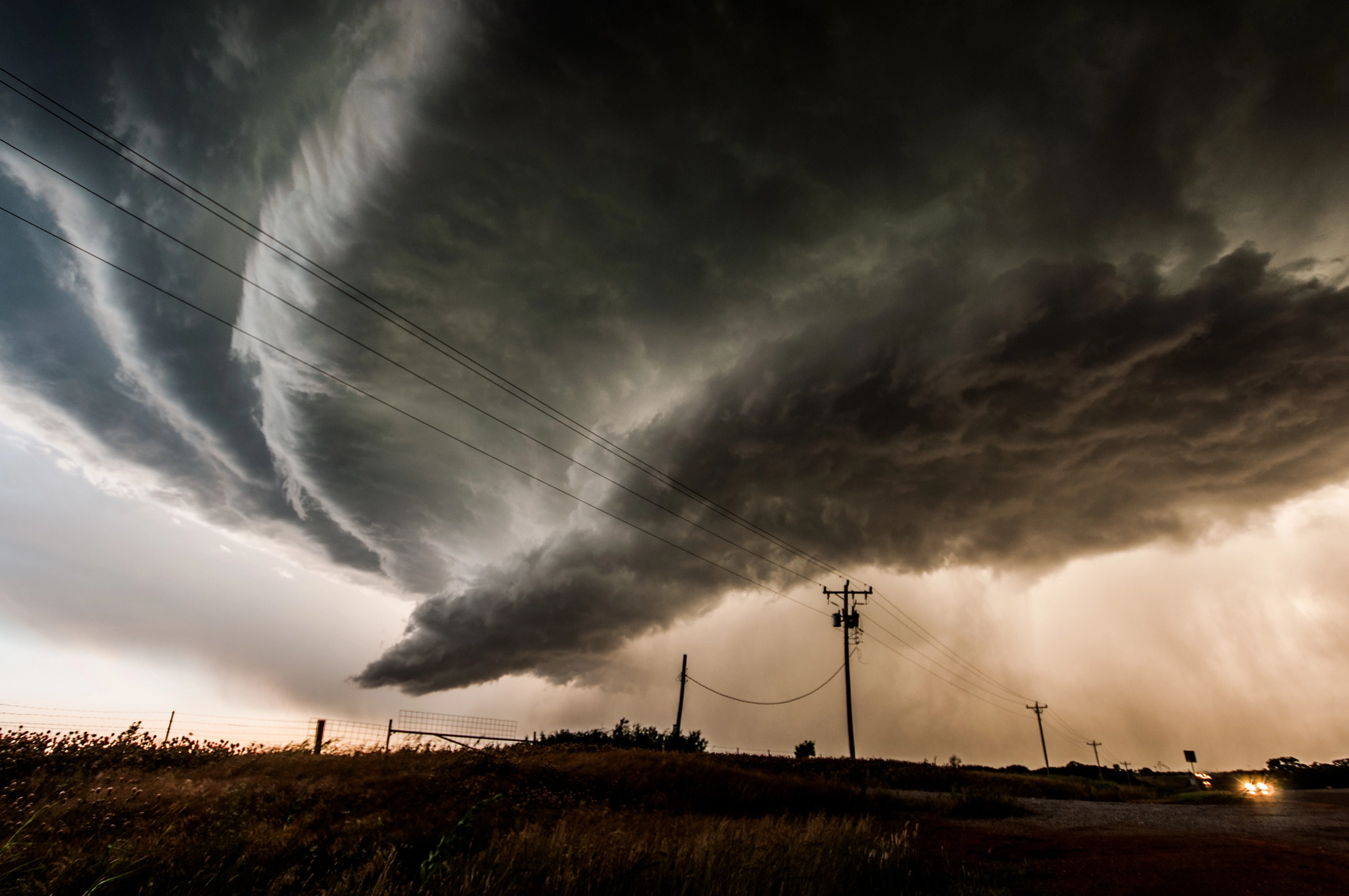 sign of a tornado - supercell cloud