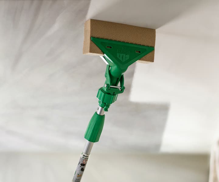 Mop being used to clean ceilings
SERV1444 Three Year usage. Limited to Internal use at corporate on digital, social and website, with three yea print usage beginning 10/1/2021